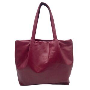 Neiman Marcus Red Leather Shoulder Bag